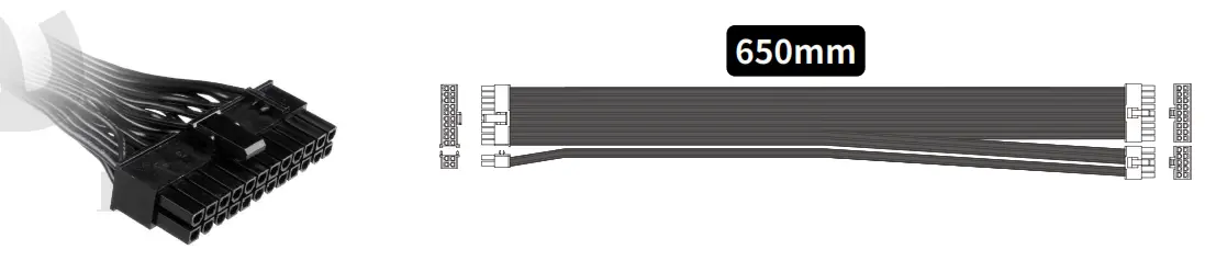 InWin CB1250W Platinum Modular Power Supply - Cable Information 1
