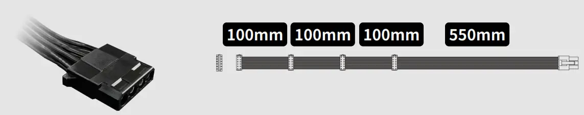 InWin CB1250W Platinum Modular Power Supply - Cable Information 4