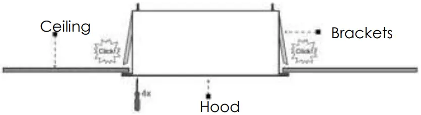 ViandPRO VP CH93BLK Aria Ceiling Hood - fig 3