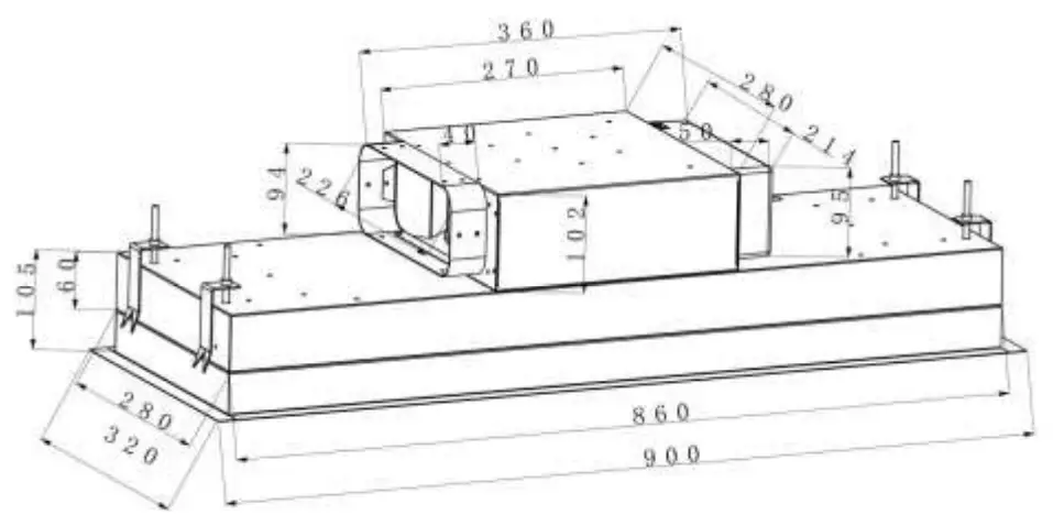 ViandPRO VP CH93BLK Aria Ceiling Hood - fig
