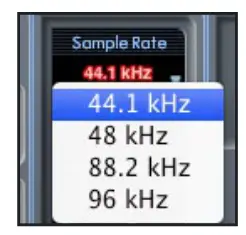 Focusrite Scarlett 18i6 USB Audio Interface -Sync source display