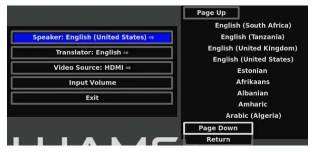 WILLIAMS AV TL S20 Convey Video Real-time Translation Hardware - fig 3