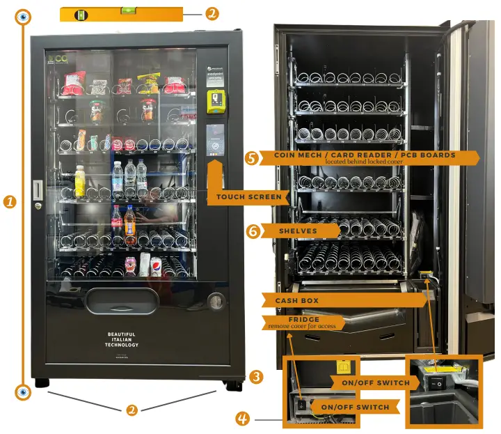 westomatic Snackpoint Touch Screen Snack Vending Machine - fig