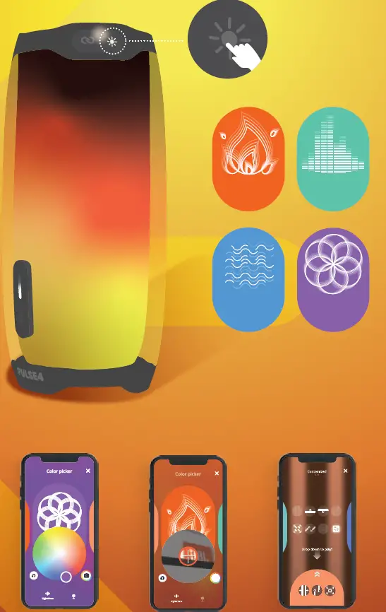 JBL PULSE 4 Waterproof Portable Bluetooth Speaker 06