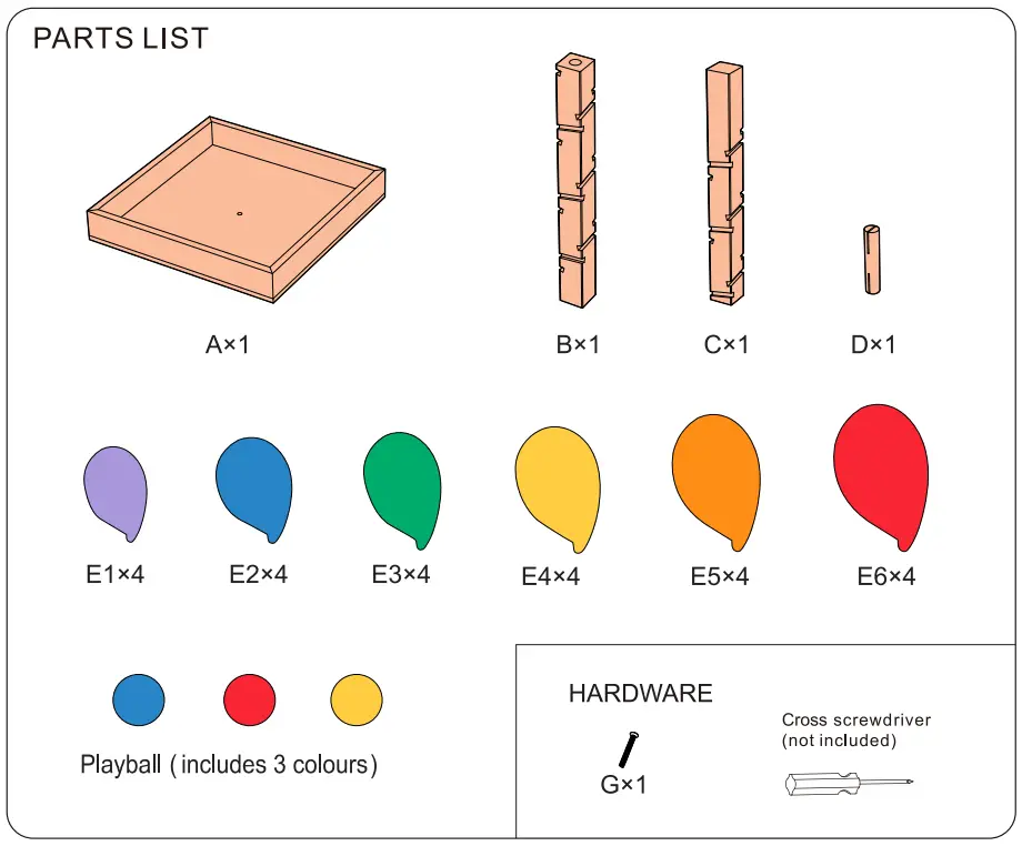 anko 43147878 Rainbow Leaf Tower Large Jumbling - fig 1