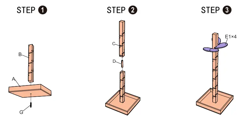 anko 43147878 Rainbow Leaf Tower Large Jumbling - fig 2