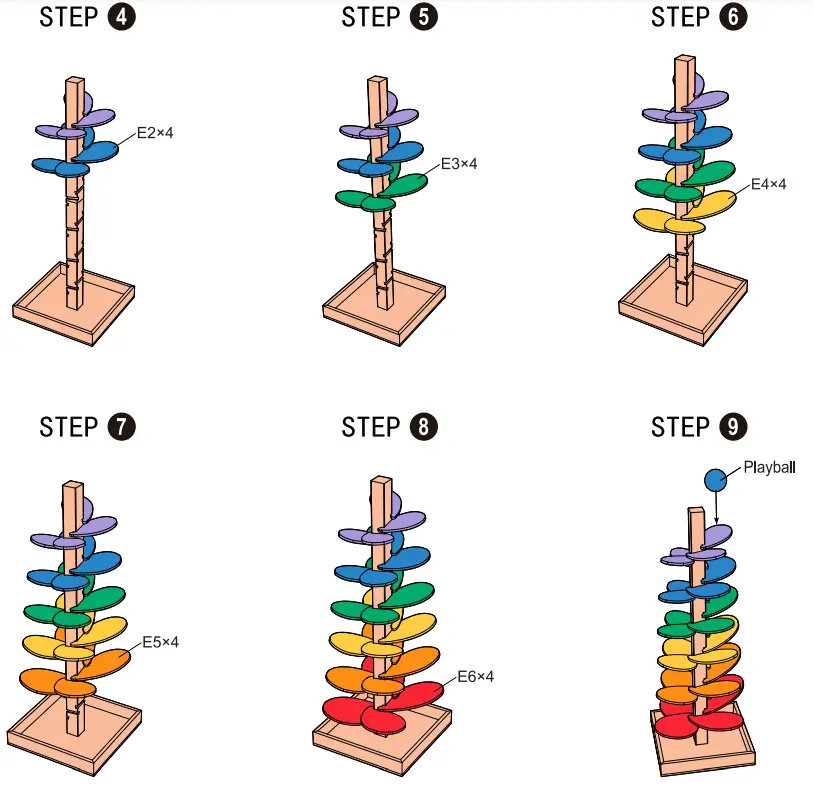 anko 43147878 Rainbow Leaf Tower Large Jumbling - fig 3
