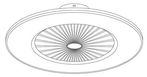 noaton 11056GR Vega Ceiling Fan