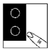 COOKOLOGY TCH301 30cm Ceramic Hob Black - sensor.