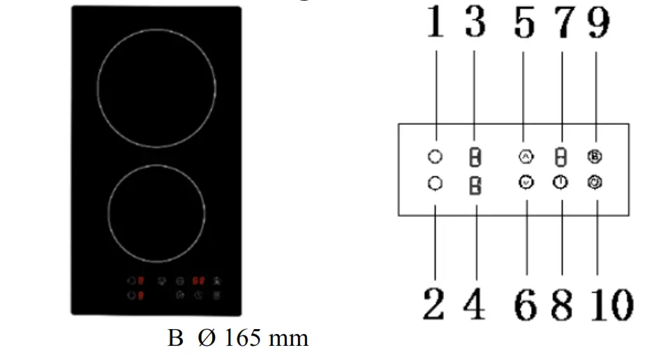 COOKOLOGY TCH301 30cm Ceramic Hob Black - ventilation 1