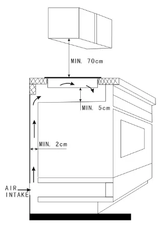 COOKOLOGY TCH301 30cm Ceramic Hob Black - ventilation