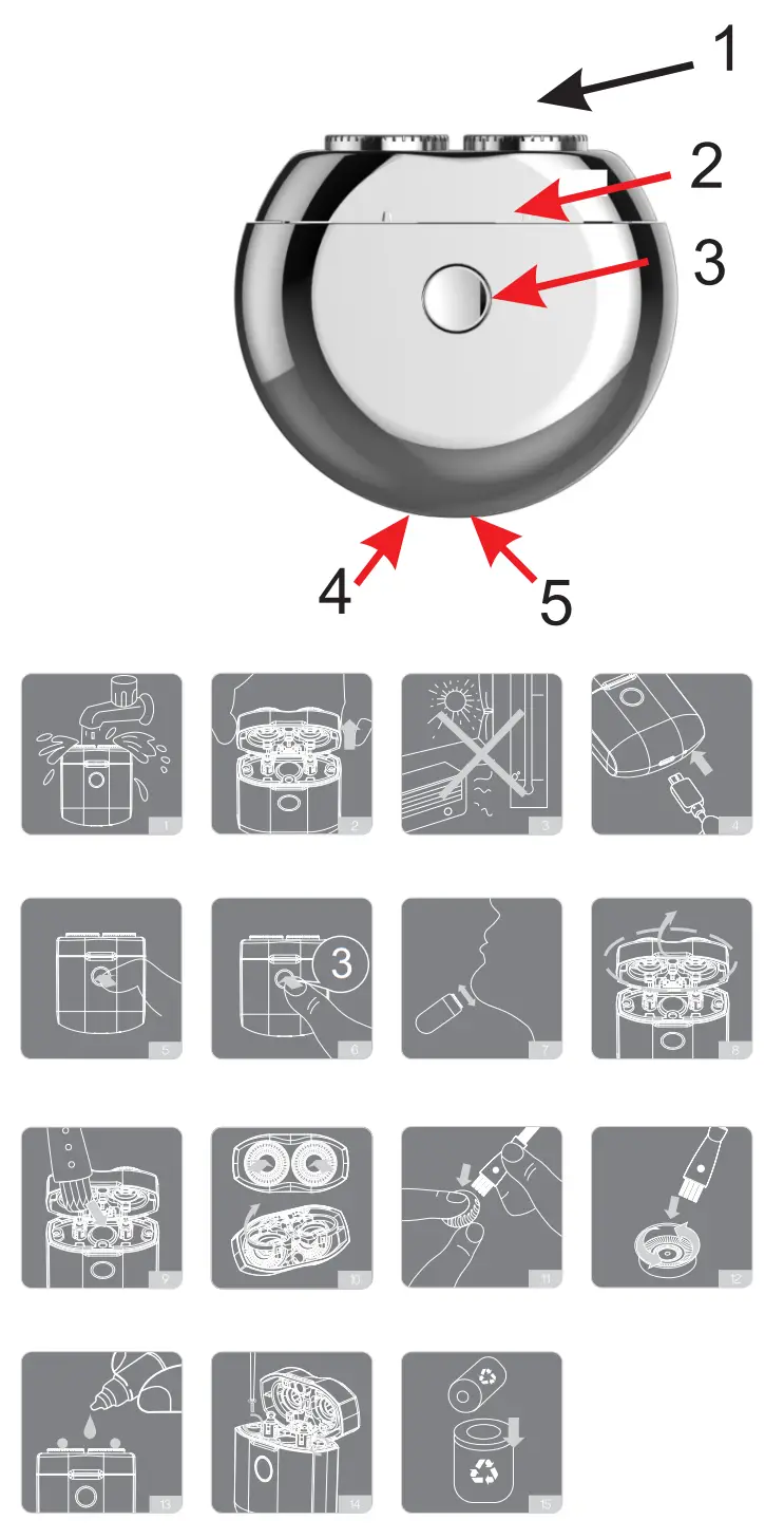 camry CR 2938 Shaver - fIG 5