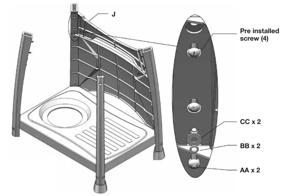Gasmate BQ10632N Odyssey Three Burner BBQ With Trolley - STEP 2
