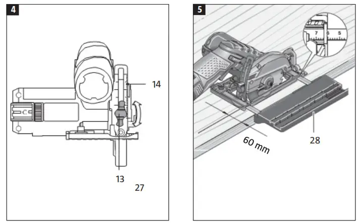 MEEC TOOLS 019803 12V Circular Saw - 4