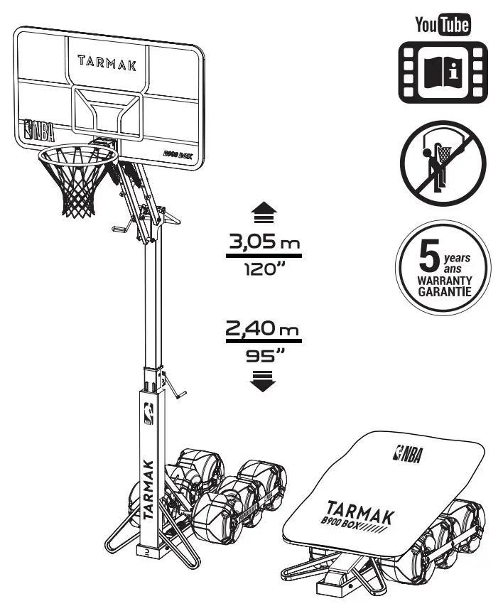 TARMAK B900 Box Basketball