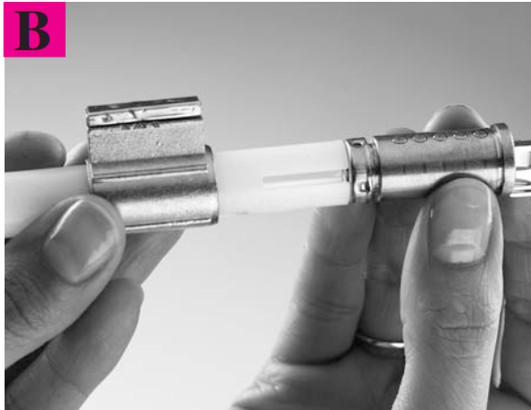 Remove the cylinder plug b