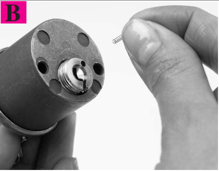 STEP#5 - Reinsert the cylinder plug b