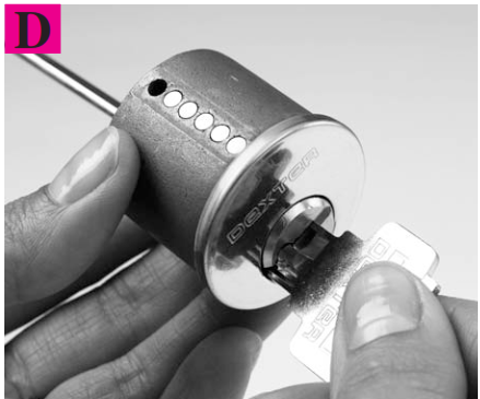 STEP#5 - Reinsert the cylinder plug d