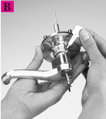 Step #1 - Remove the lever b