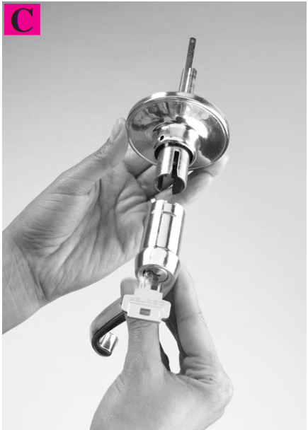 Step #1 - Remove the lever c