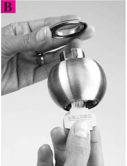 Step #7 - Reassemble the knob b