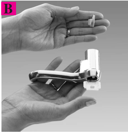 Step 7 - Reassemble the lever b