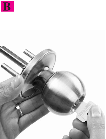 Step #8 - Reattach the knob b