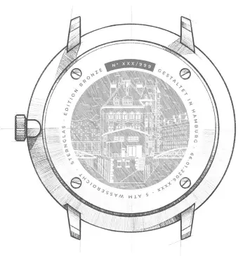 STERNGLAS Hamburg Automatic Edition Bronze Watch -