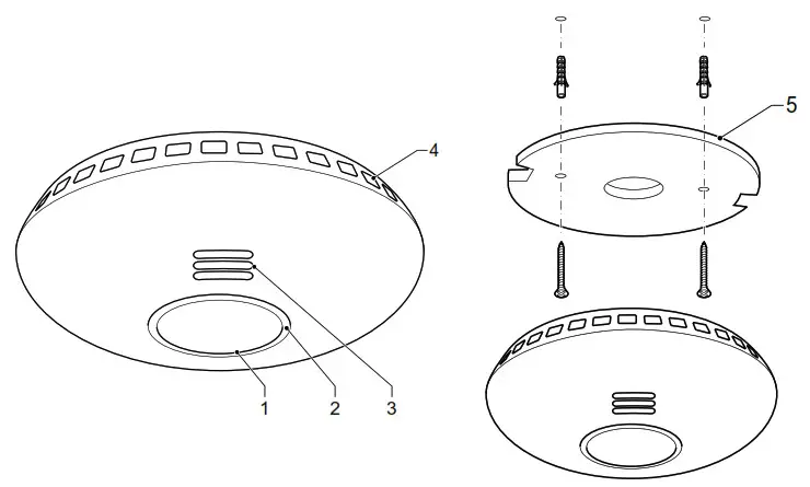 nedis WIFIDS10xx Wi-Fi smoke and heat detector - Wi-Fi smoke and heat detector