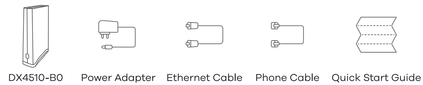 ZYXEL DX4510 B0 AX6000 WiFi6 VDSL2 Bonding Gateway