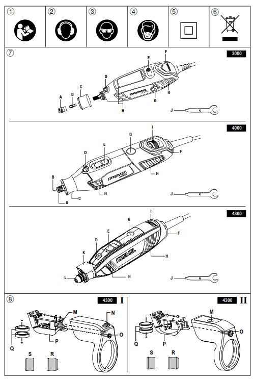 DREMEL 3000-5 Multi-tool incl. Accessories 5 parts - 1
