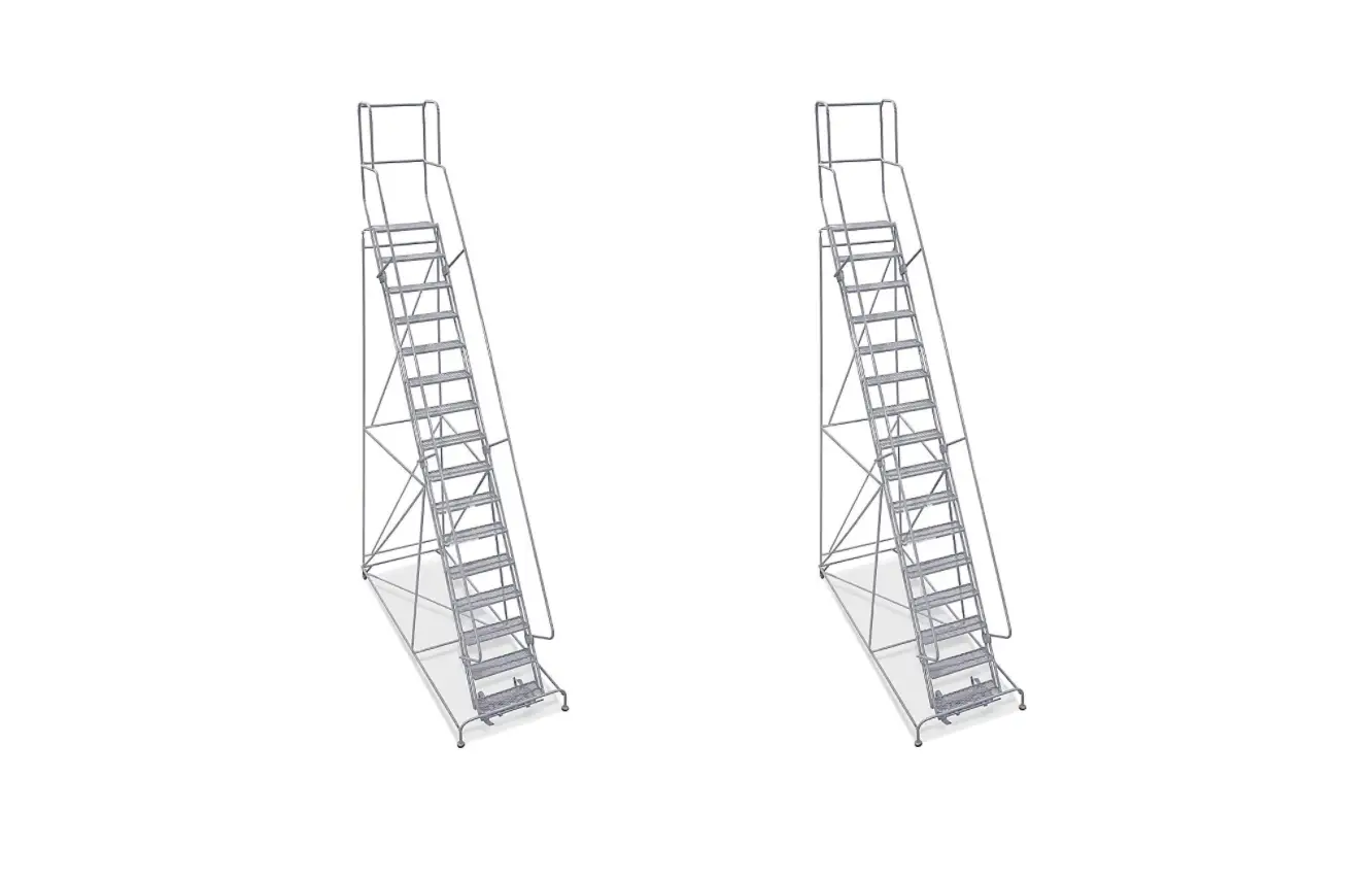 Uline H-1558-10 13-16 Step Rolling Safety Ladder Installation Guide