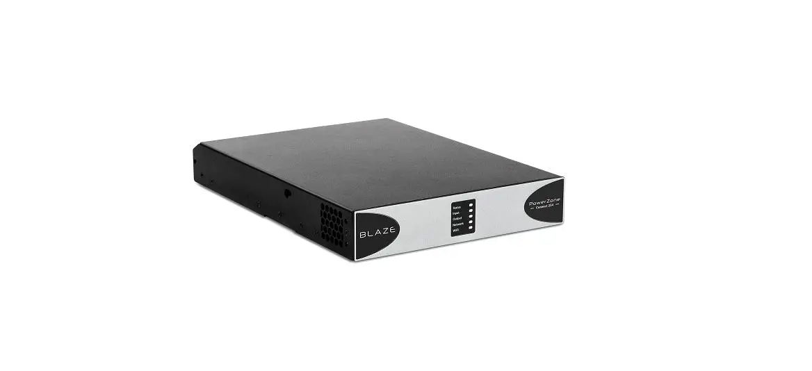 Blaze Powerzone Connect Series Amplifier User Guide