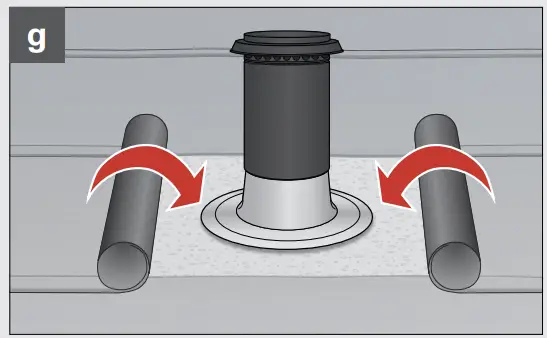 FR NKISCHE Profi-Air Dachhaube Roof Vent Cap Mounting instructions