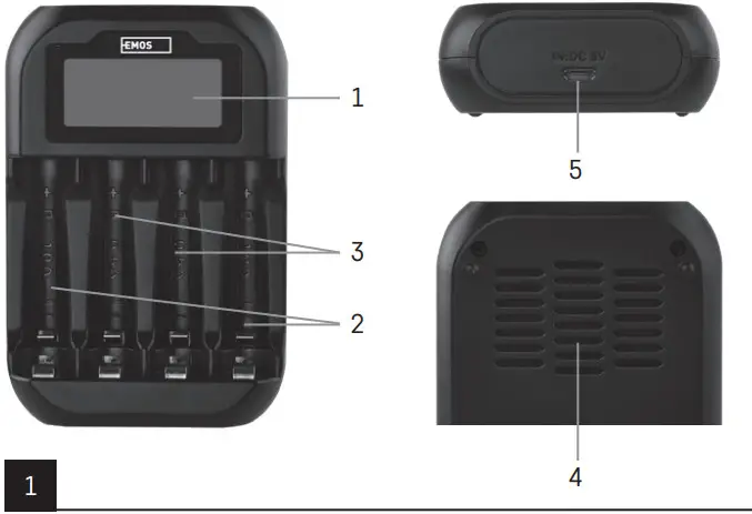 EMOS BCN 41D Battery Charger - Figure 1