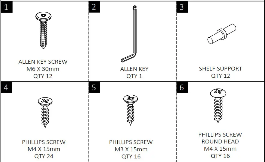 Cypress Hills AXCRGREY13 Greystone Rustics Wood Low Storage Cabinet - Hardware Description 1