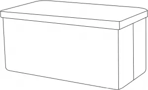 Kmart 43027880 Velvet Storage Box Silver Step 6