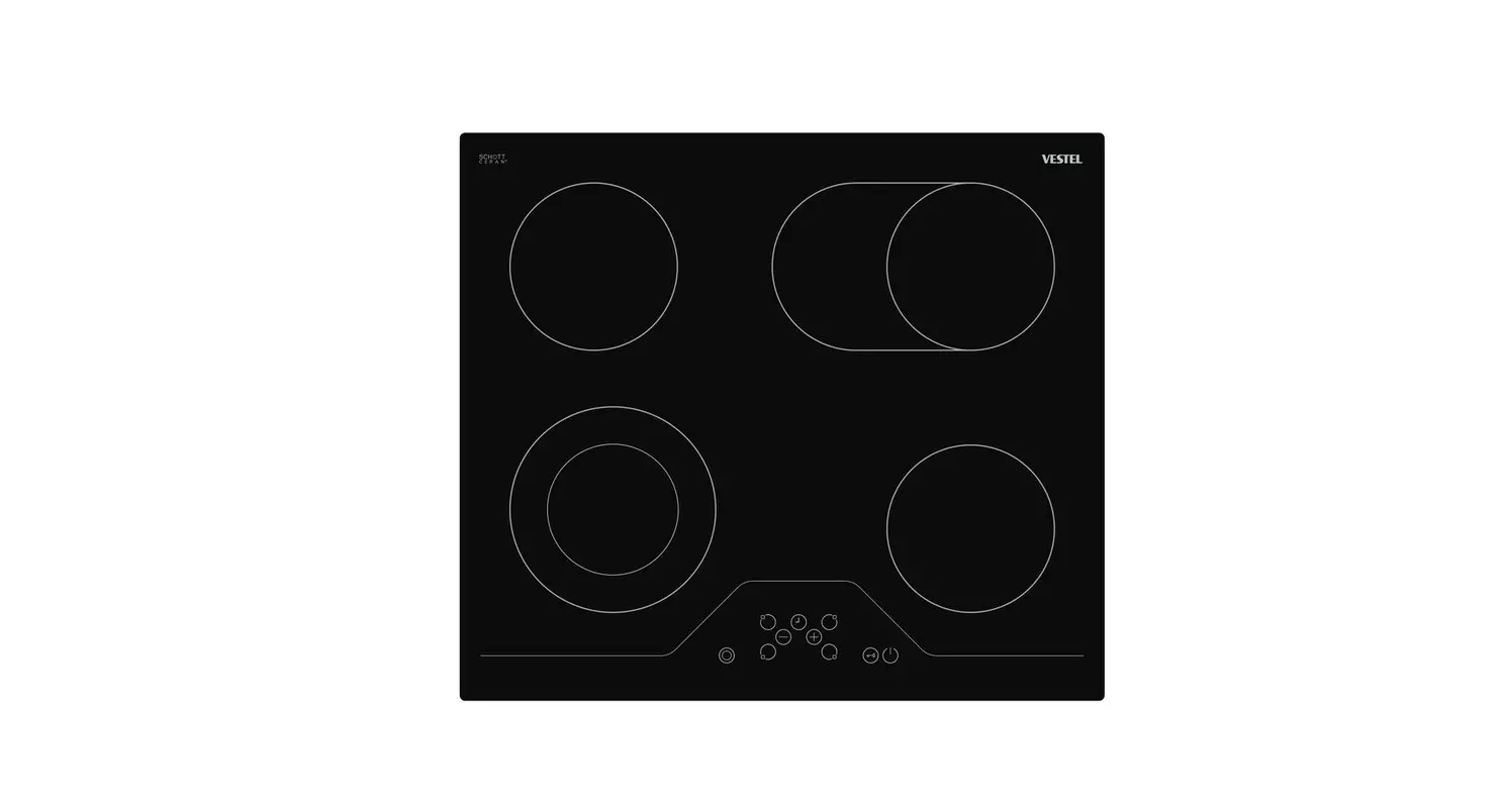 Vestel Vek24046 Schott Ceran Electric Hob User Manual