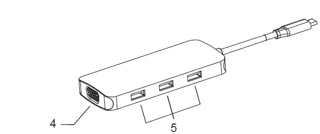 kapok UC0507 USB C to Dual HDMI Adapter-2