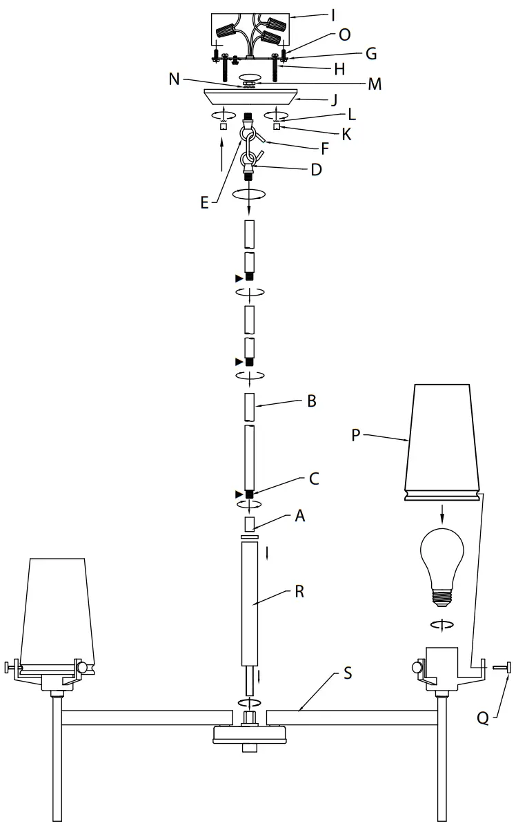 KICHLER 43694BK Alton 5 Light 27 Inch Wide Chandelier