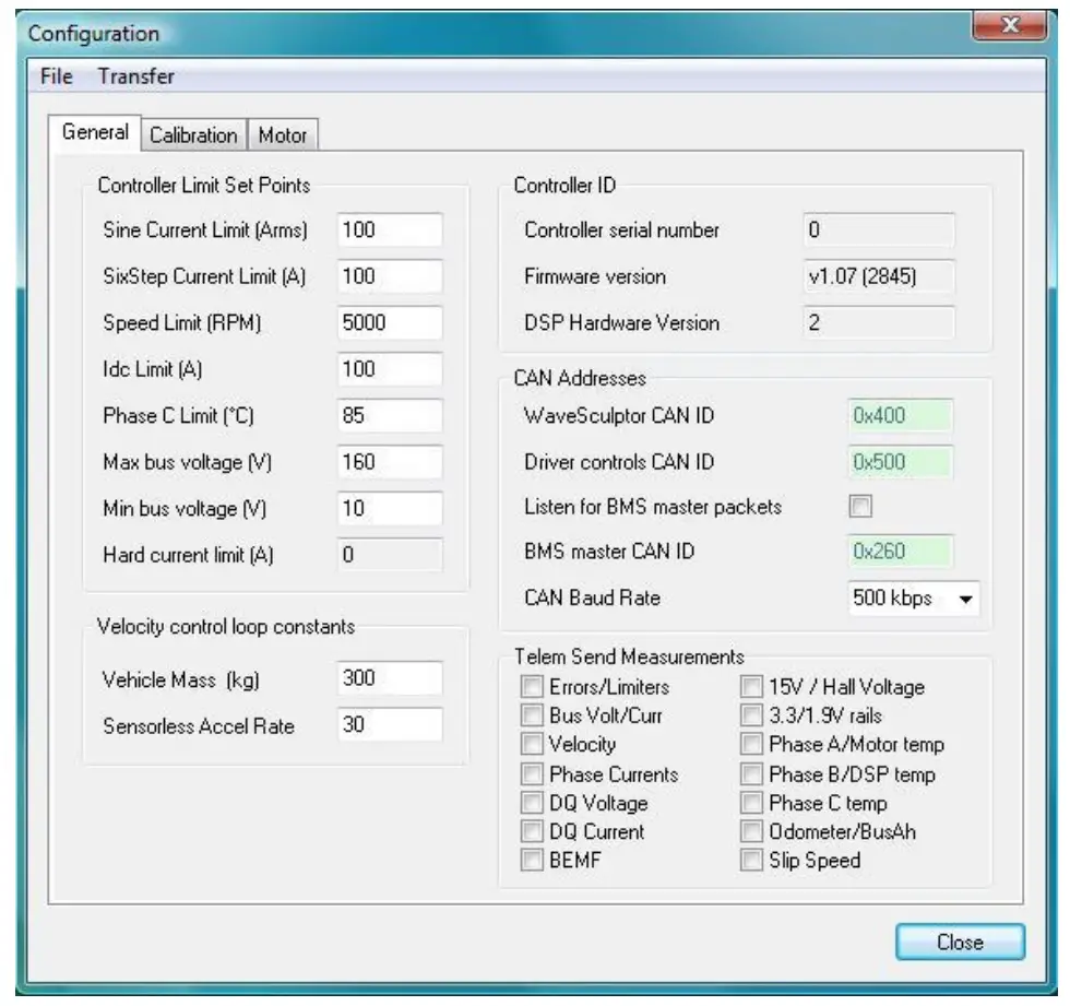 PROHELION PHLN74 WaveSculptor Config Software - Figure 4