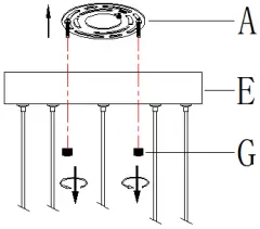 ZEVNI A04412 Mordy 14 Inch Wide Gold LED Chandelier A1