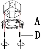 ZEVNI A04412 Mordy 14 Inch Wide Gold LED Chandelier A2