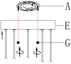 ZEVNI A04412 Mordy 14 Inch Wide Gold LED Chandelier A4