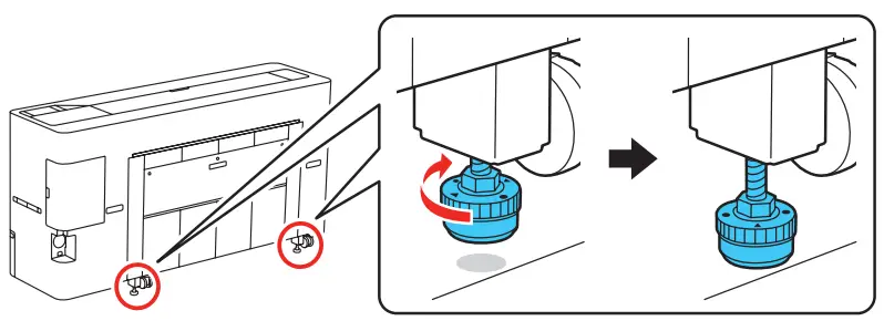 EPSON SureColor T3770D Single Function Inkjet Printers - back of the printer