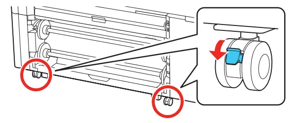 EPSON SureColor T3770D Single Function Inkjet Printers - pushing the tabs down