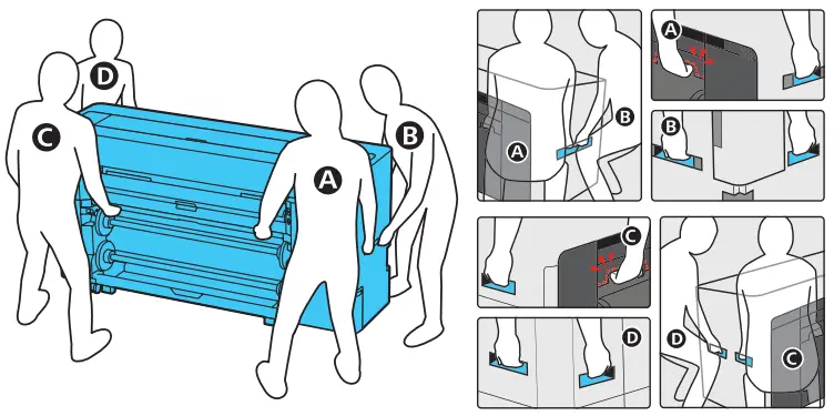 EPSON SureColor T3770D Single Function Inkjet Printers - shown in the illustration