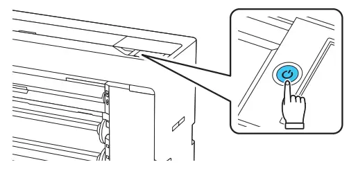 EPSON SureColor T3770D Single Function Inkjet Printers - turn on the printer