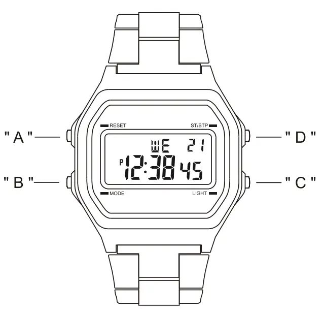 SMART WATCHES OD17117 Multi Function Sports LED Watch-