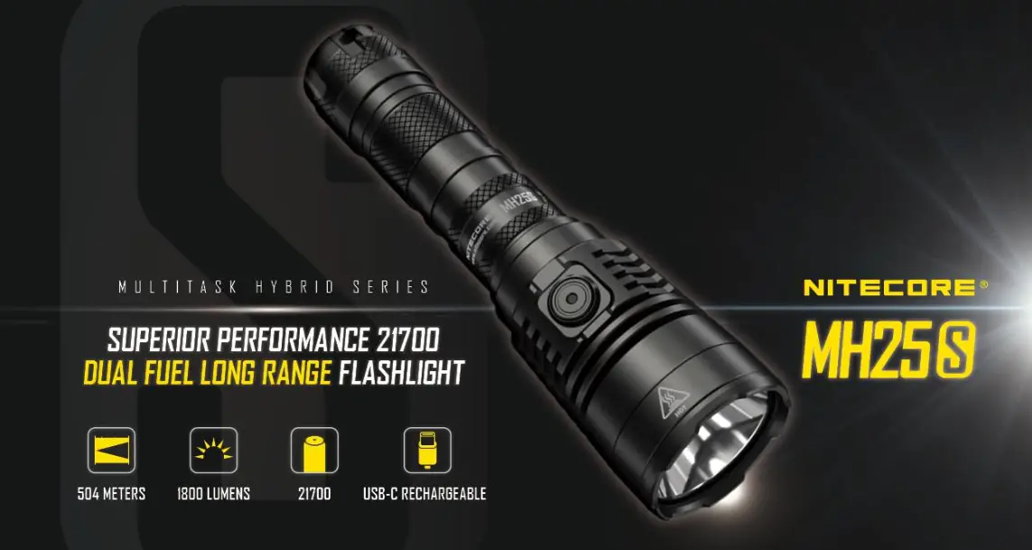 Nitecore Mh25s Superior Performance 21700 Dual Fuel Long Range Flashlight User Manual Nitecore Mh25s Superior Performance 21700 Dual Fuel Long Range Flashlight User Manual
